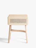 John Lewis rattan storage bedside table with natural finish, UK version