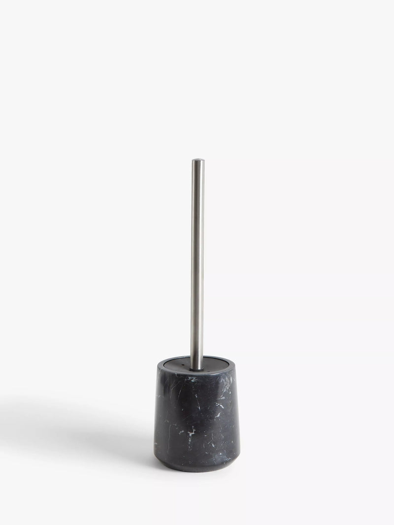 John Lewis black marble toilet brush with fine grain, UK version