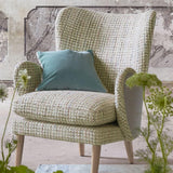 Designers Guild Massari chenille geometric pattern fabric (British brand)