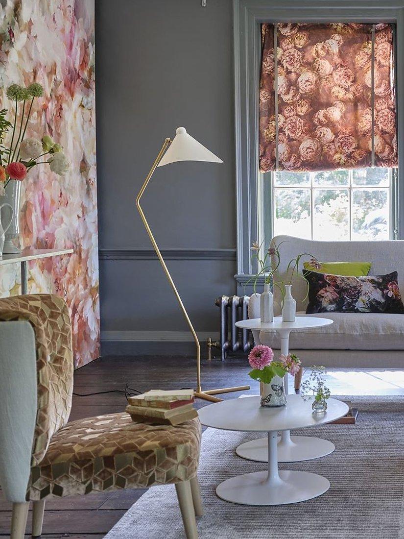 Designers Guild Vespertina fabric floral print cotton, imported from the UK