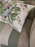 Designers Guild Brera Gessato linen furnishing fabric 140cm, imported from the UK