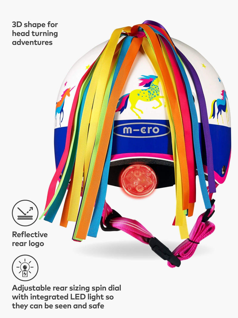 Micro Scooters unicorn kids safety helmet, imported from the UK