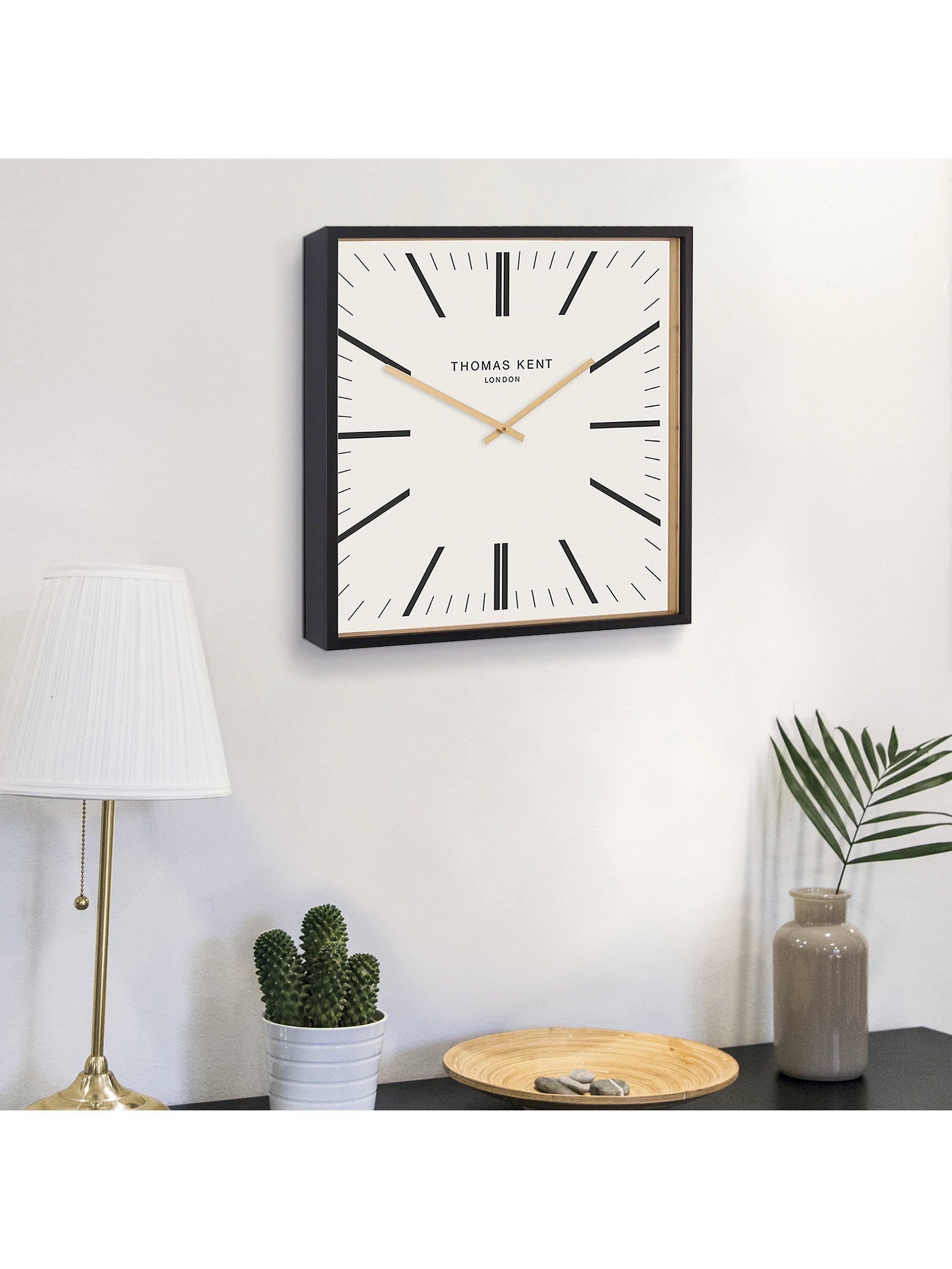 Thomas Kent Garrick square wall clock 40cm, imported from the UK