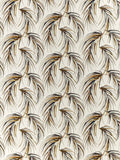 Harlequin Alvaro furnishing fabric cotton satin leaf pattern - British product