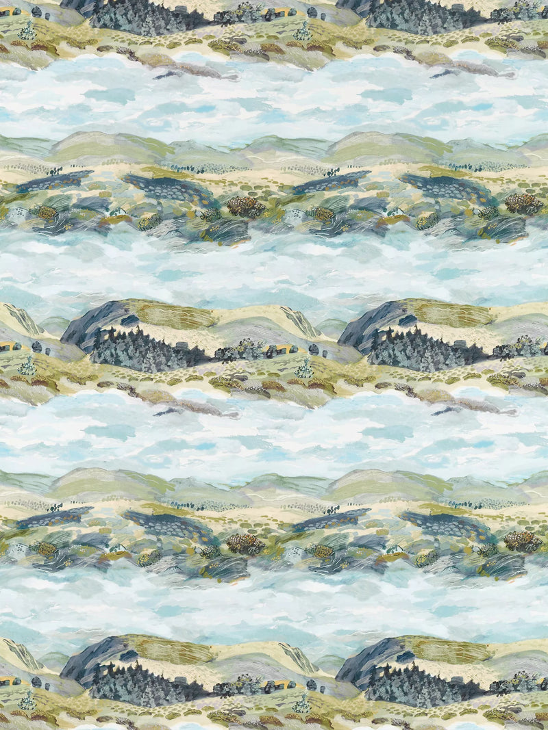 Sanderson Elysian furnishing fabric impressionist landscape (British brand)