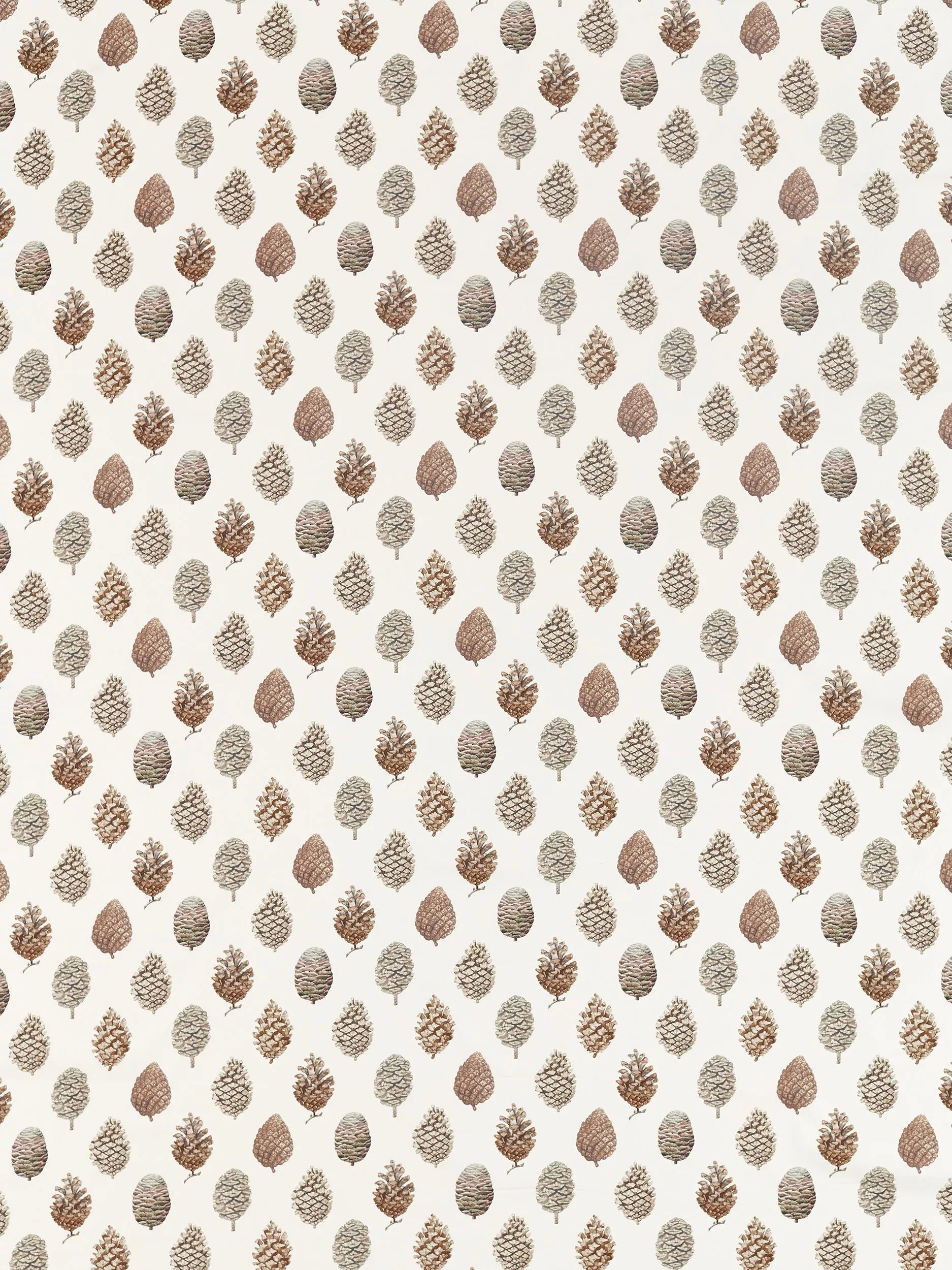 Sanderson pine cones cotton fabric 139cm, UK version