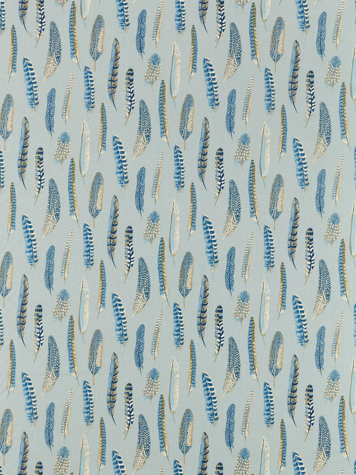 Sanderson Lismore furnishing fabric partridge feather pattern, UK version