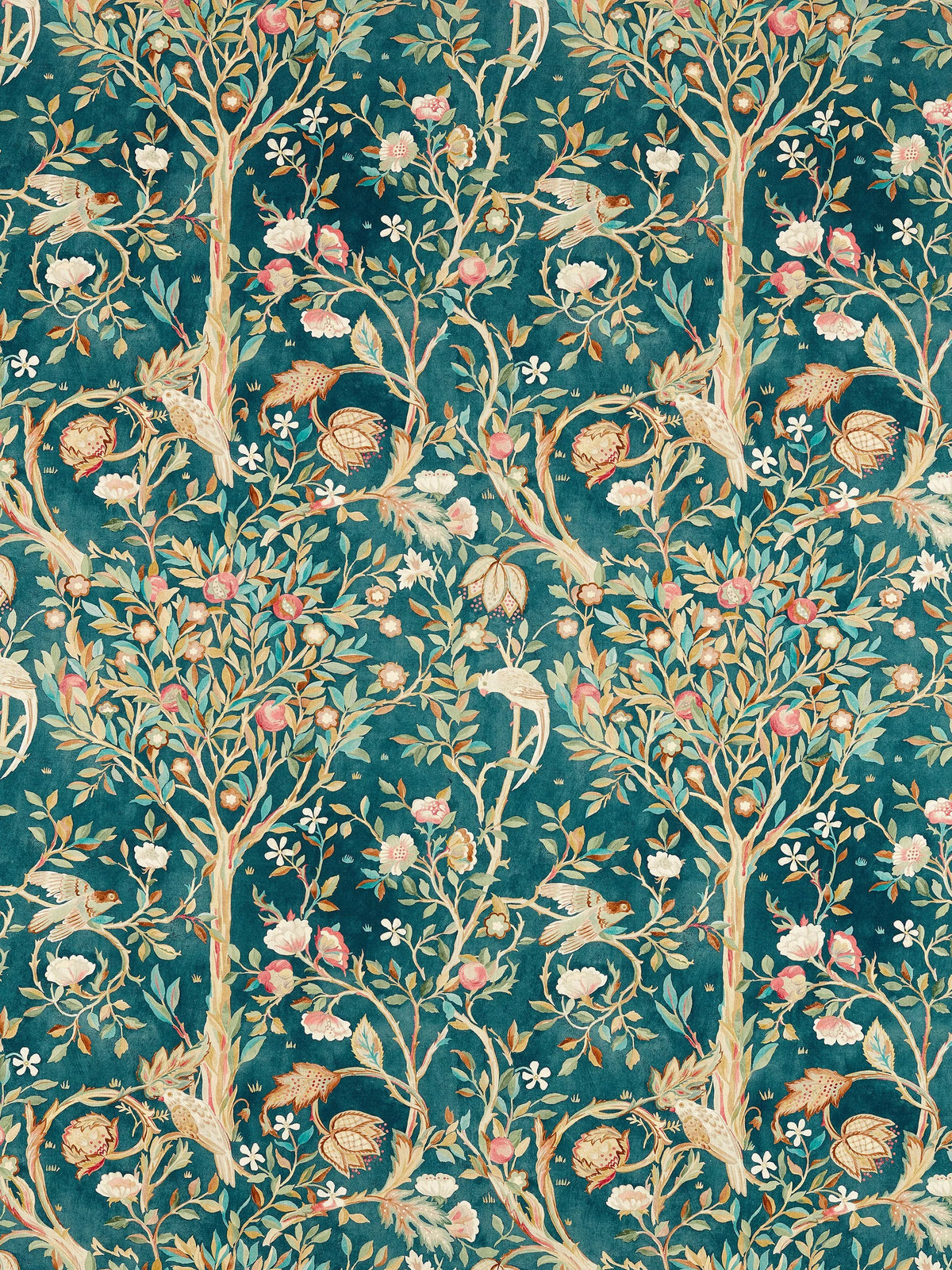 Morris & Co Melsetter furnishing fabric, UK version