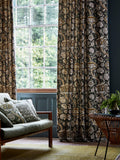 Morris & Co. furnishing fabric charcoal mustard 140cm width (British brand)