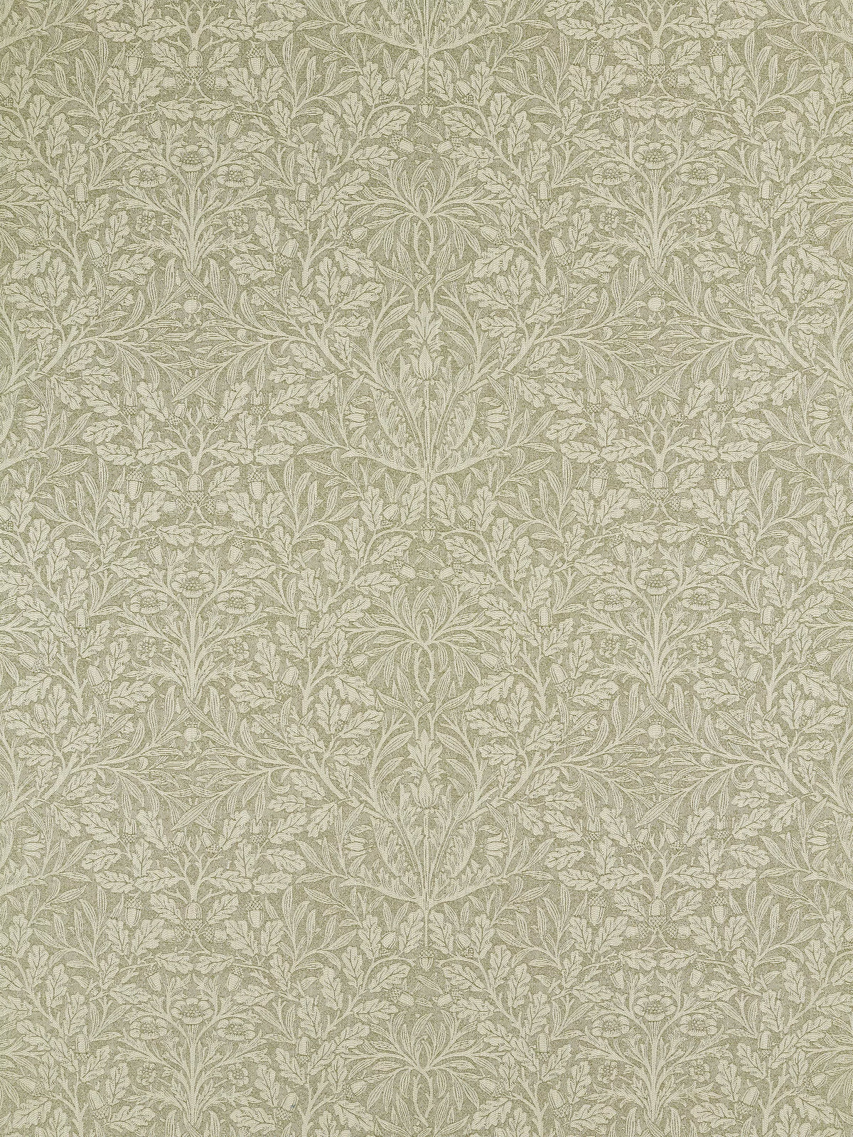 Morris & Co. Acorn Moss furnishing fabric, UK version