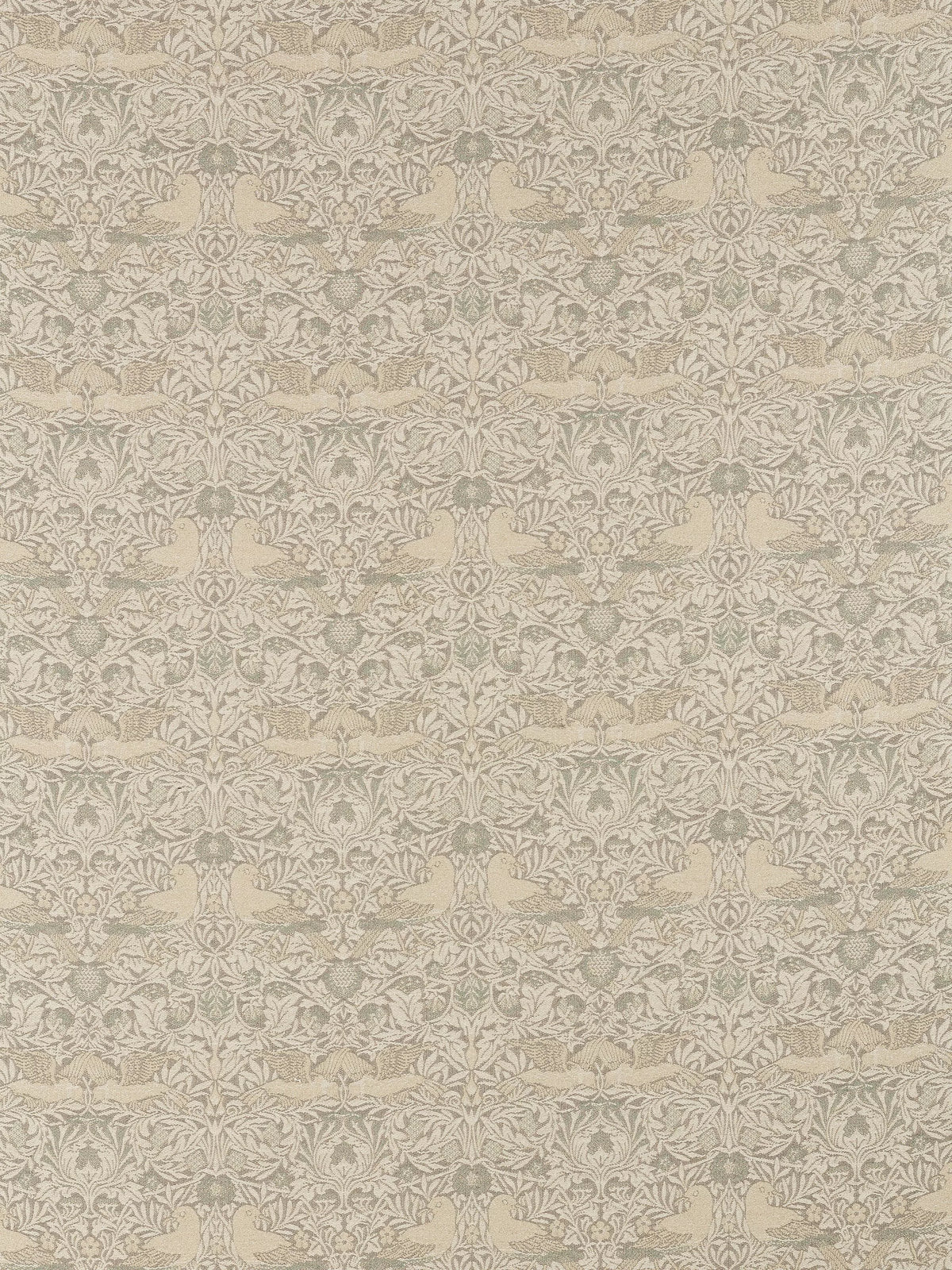 Morris & Co. furnishing fabric Bird Weave Mineral (British brand)