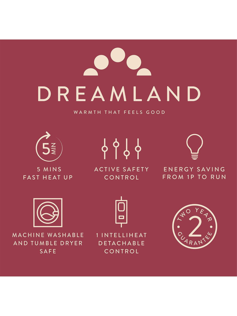 Dreamland Heated Throw 120x160cm - British product