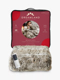 Dreamland heated faux fur throw with auto-shut off - British product