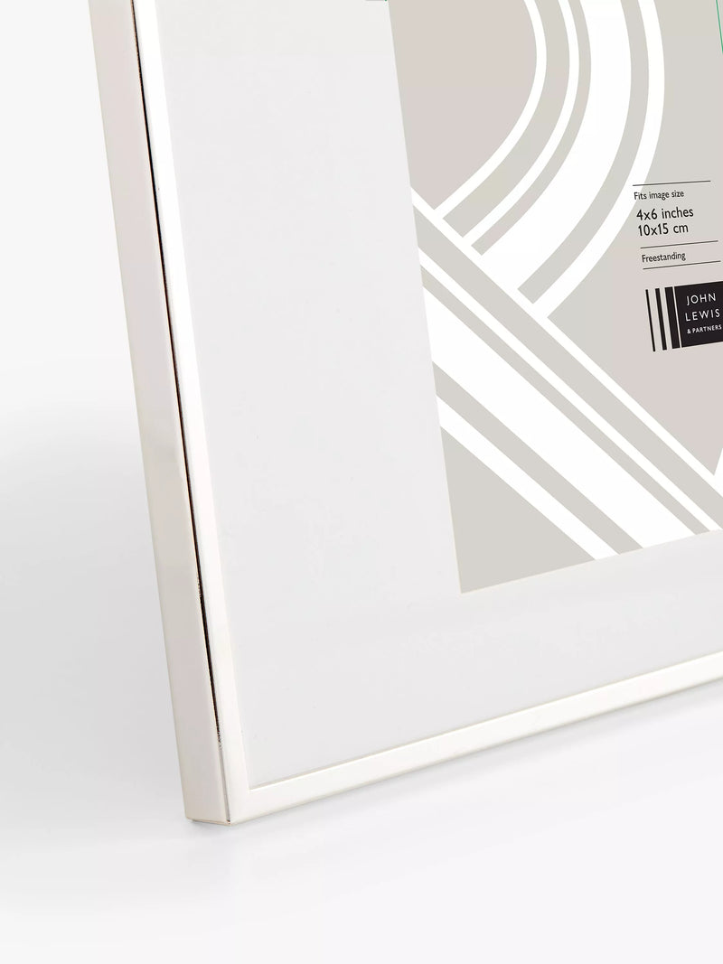John Lewis Daya silver plated photo frame 4 x 6 (10 x 15cm) - British product