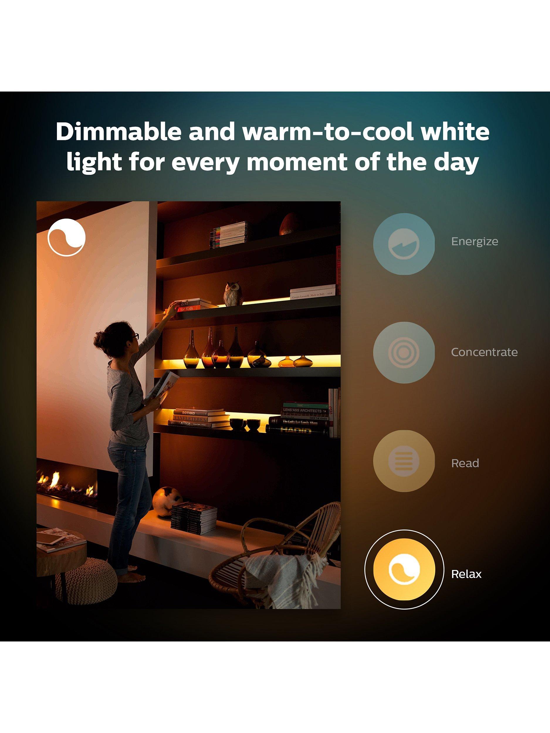 Philips Hue colour changing LED lightstrip 2m plus 1m extension (British brand)