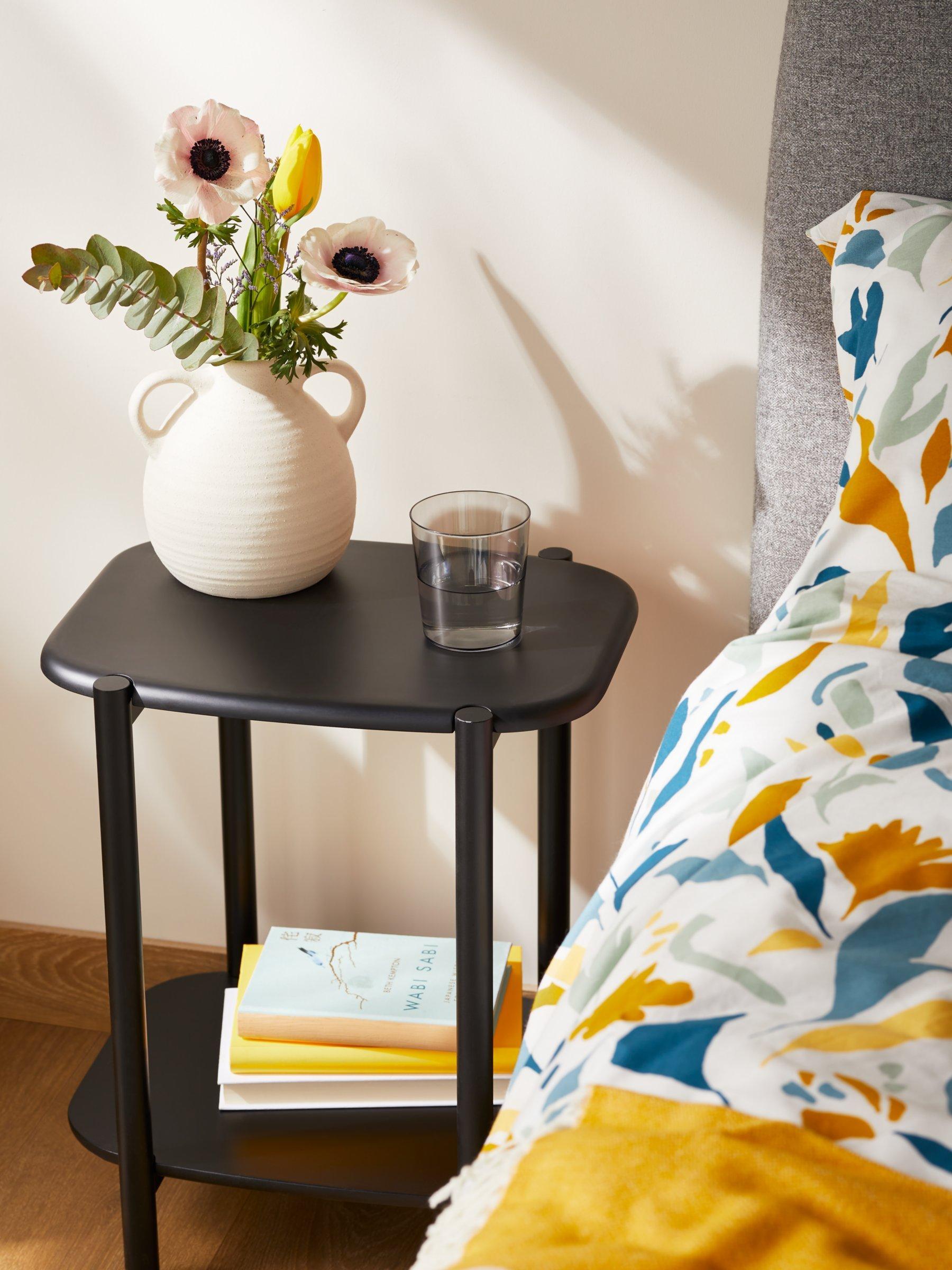 John Lewis Pebble side table with bamboo frame, imported from the UK