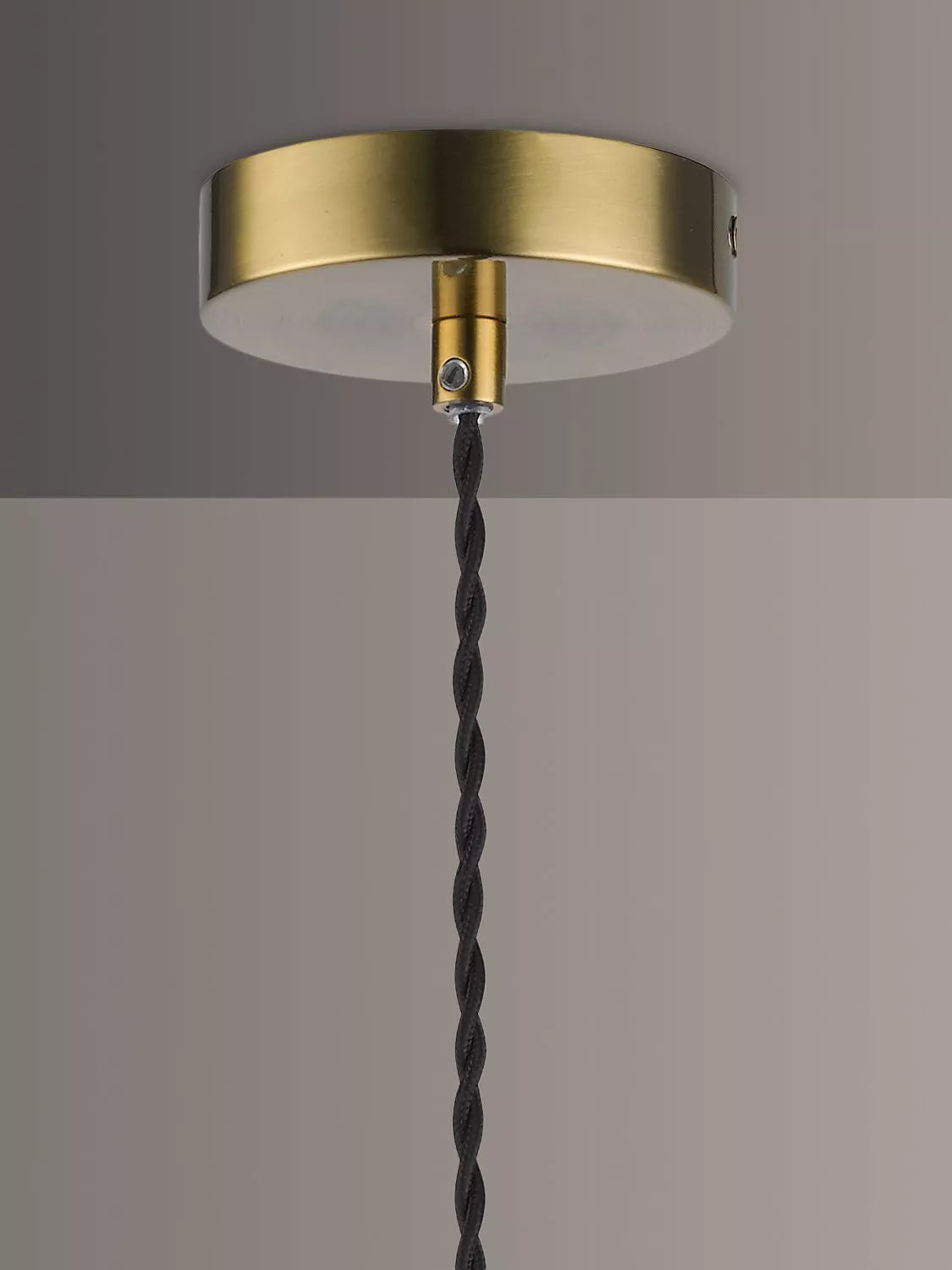 John Lewis ceiling light clear brass H14x14cm, imported from the UK