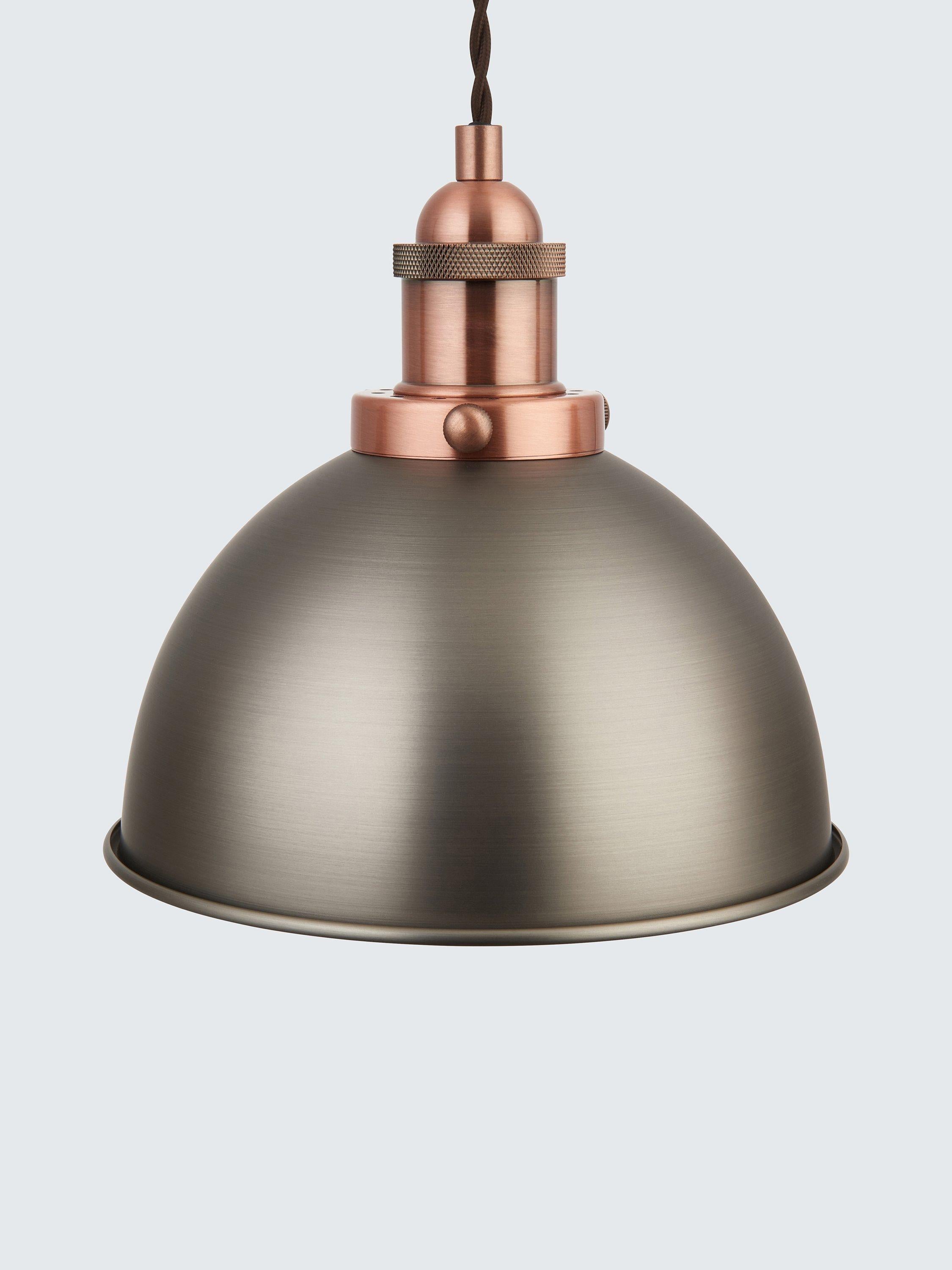 John Lewis Baldwin 3 pendant ceiling light with metallic finish - British product