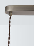 John Lewis Baldwin 3 pendant ceiling light with metallic finish - British product