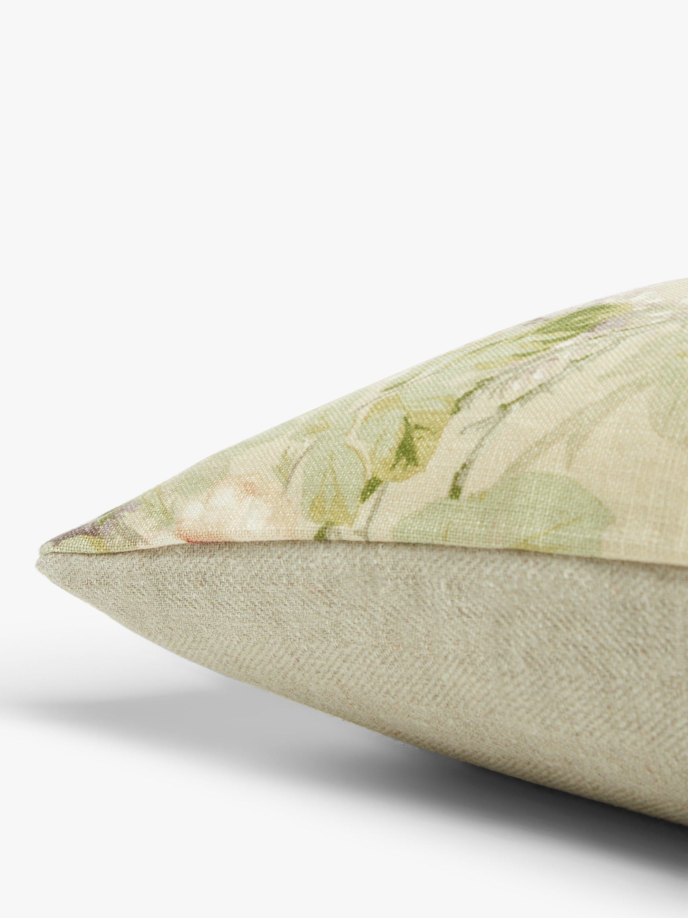 Sanderson vintage floral cushion in Biscuit color (British brand)
