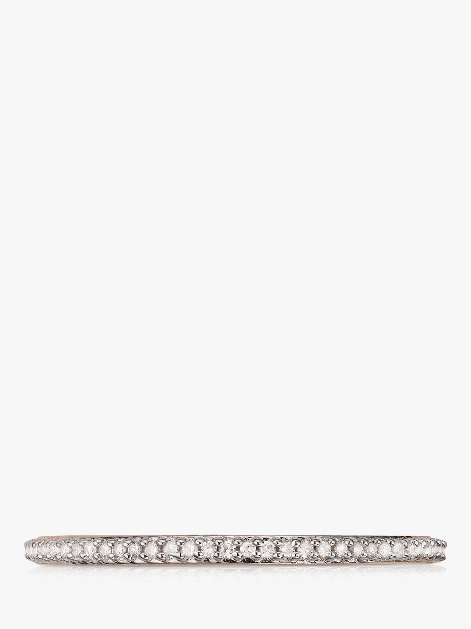Monica Vinader skinny diamond ring in rose gold, UK version