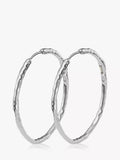 Monica Vinader large hoop earrings sterling silver - British product