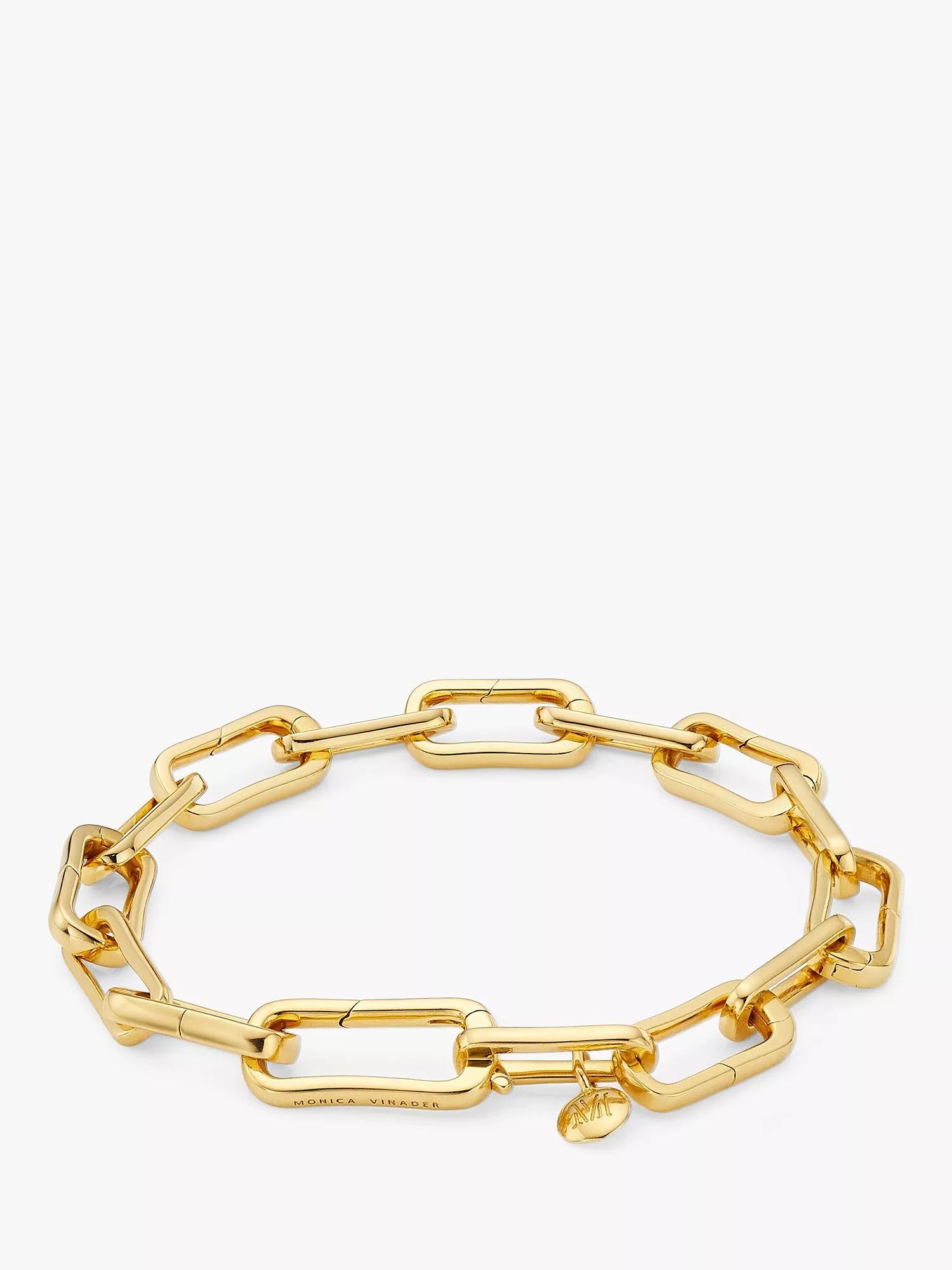 Monica Vinader Alta Charm Bracelet Silver 20cm