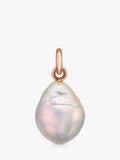 Monica Vinader Nura Pearl Charm, rose gold vermeil - British product
