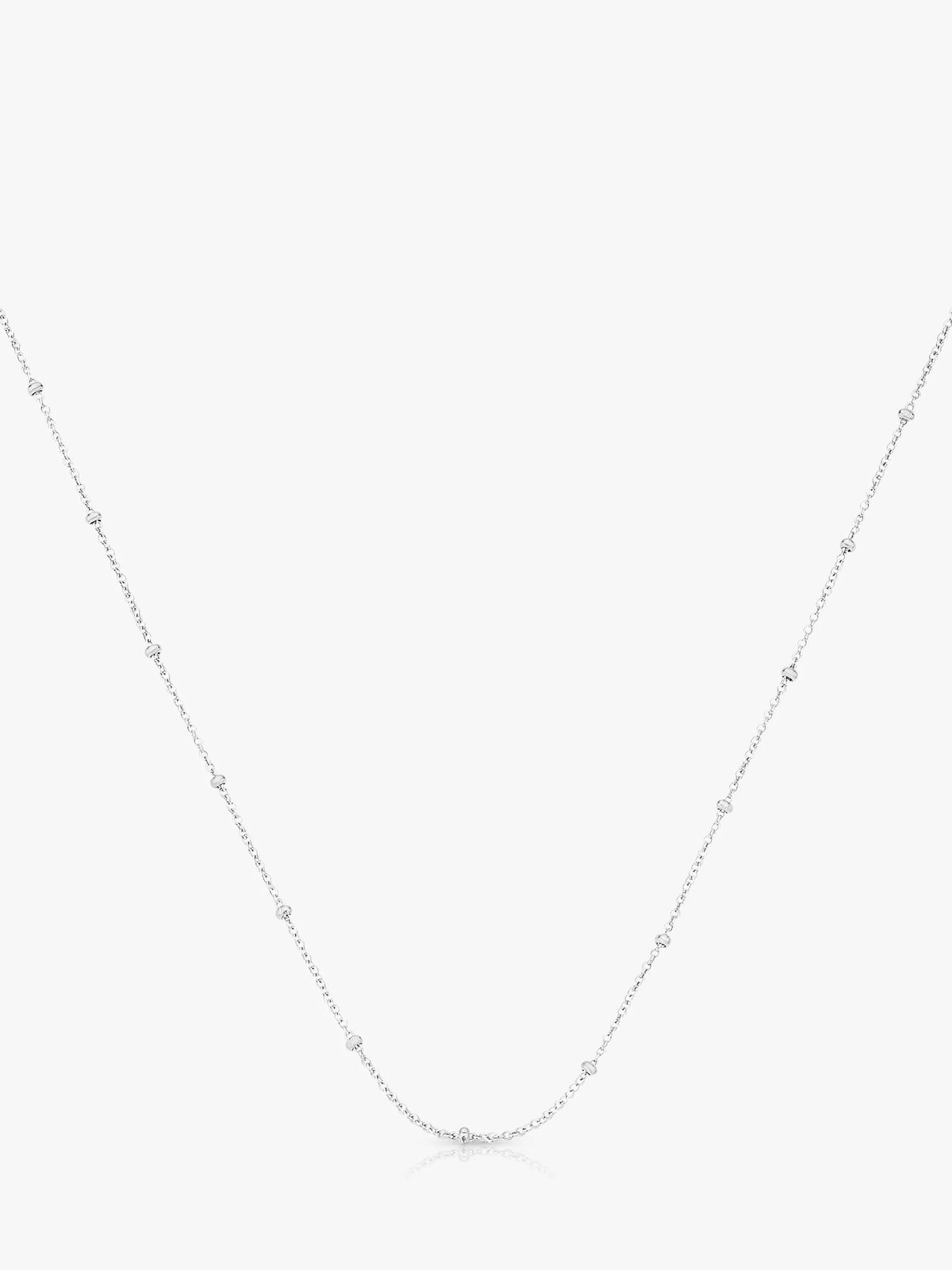 Monica Vinader beaded chain necklace in sterling silver 70cm - British product