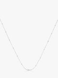 Monica Vinader beaded chain necklace in sterling silver 70cm - British product