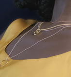 Monica Vinader beaded chain necklace in sterling silver 70cm - British product