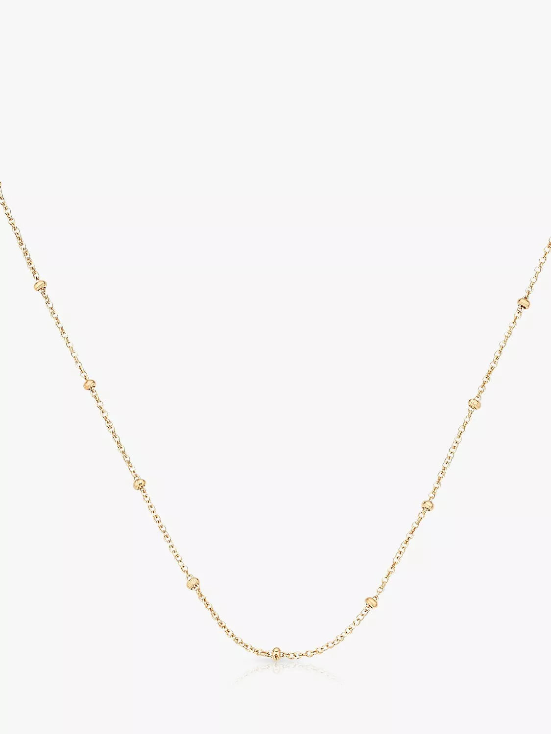 Monica Vinader Fine Beaded Chain Necklace 70cm