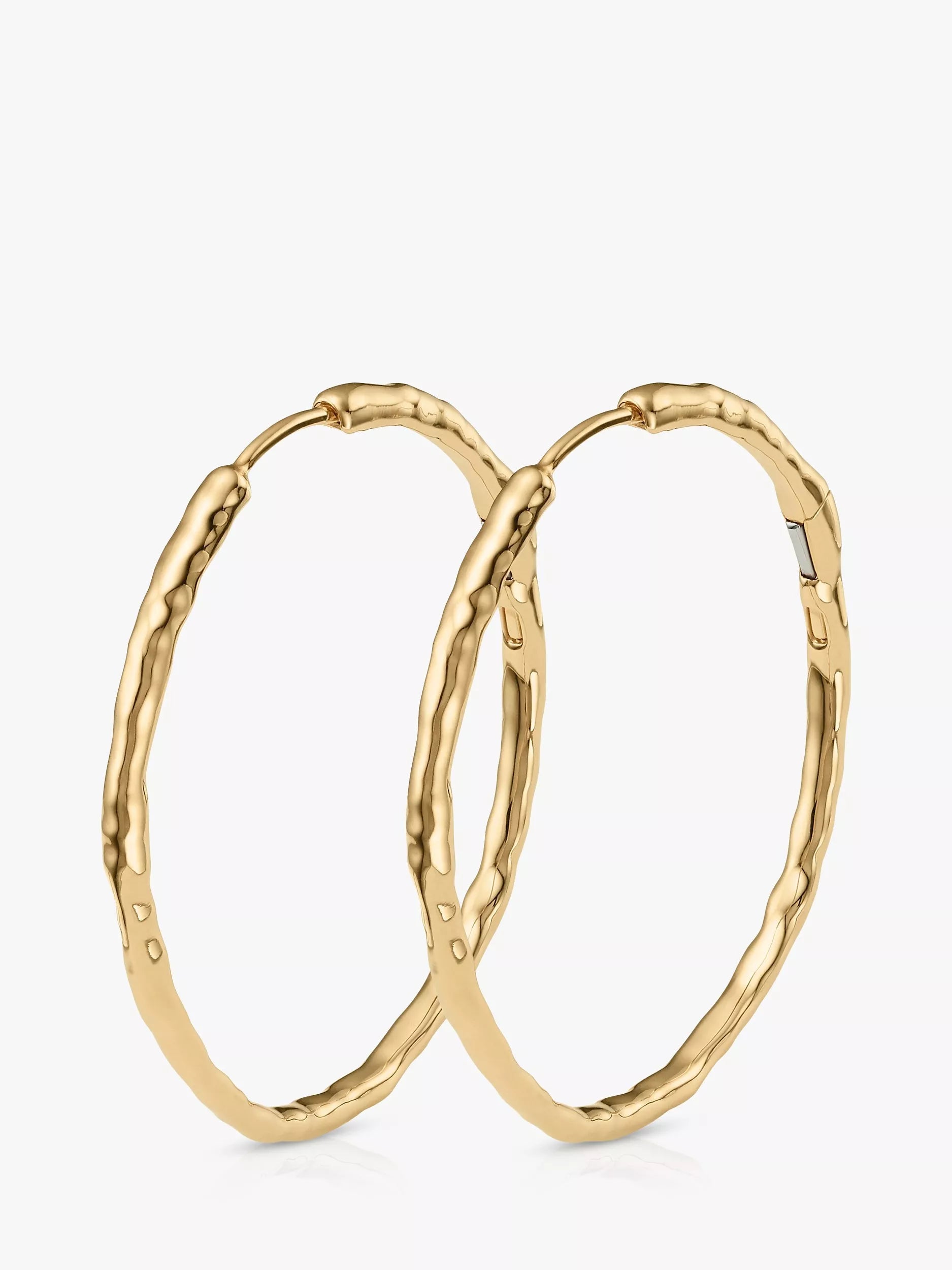 Monica Vinader MV Siren™ Muse Large Hoop Earrings, Gold