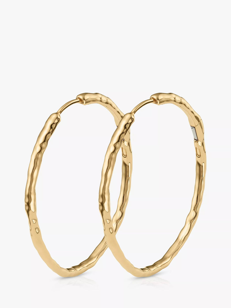 Monica Vinader MV Siren™ Muse Large Hoop Earrings, Gold