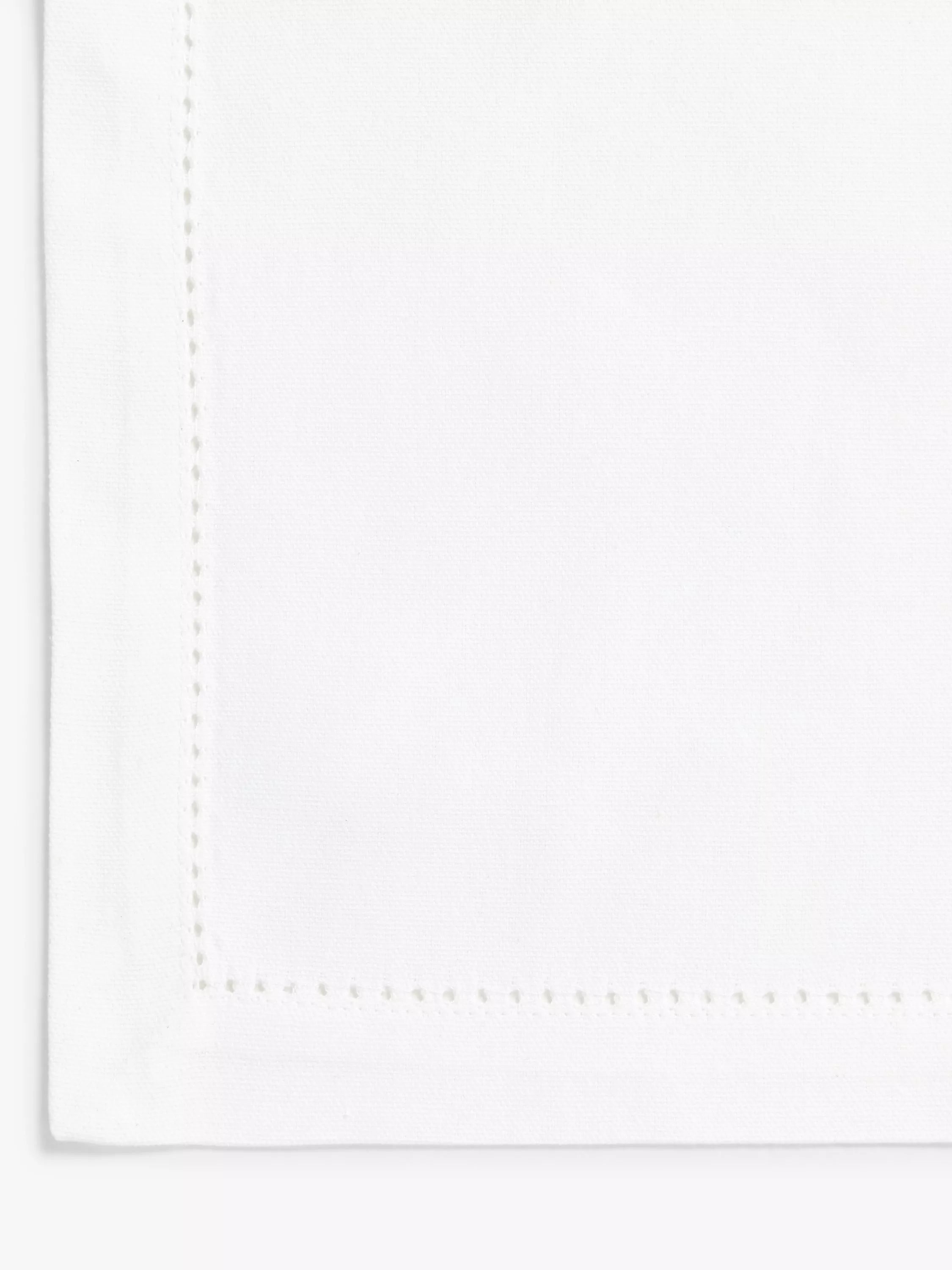 John Lewis Hem Stitch napkins white set of 4 (British brand)