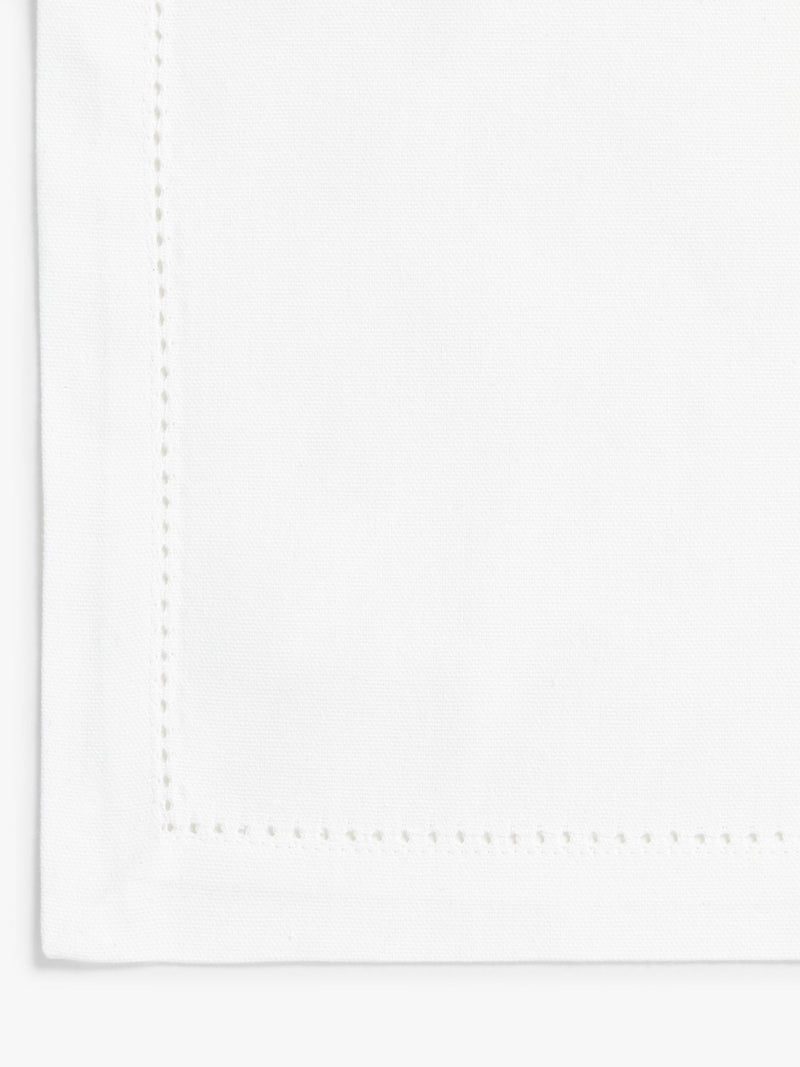 John Lewis Hem Stitch napkins white set of 4 (British brand)