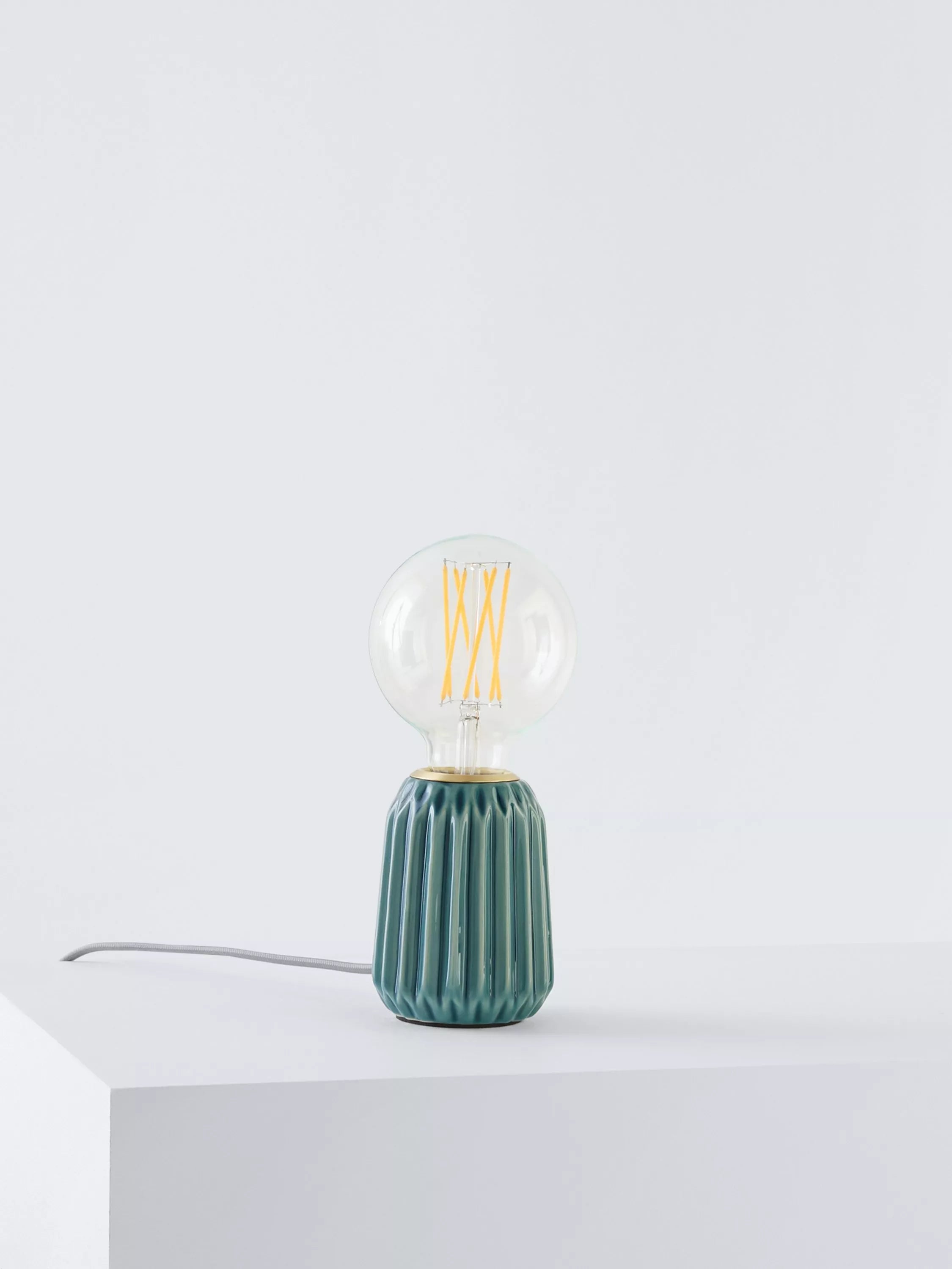 John Lewis ceramic bulbholder table lamp small - British product