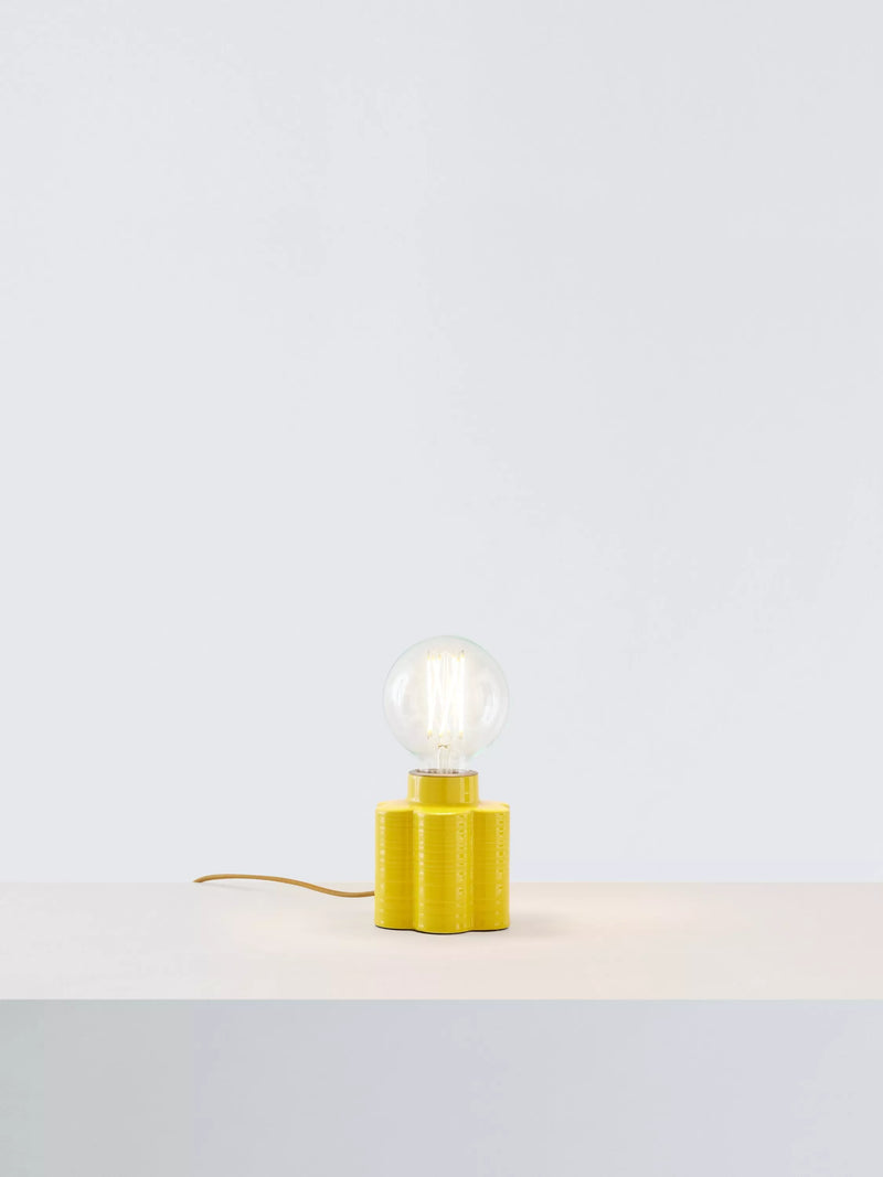 Orla Kiely ceramic table lamp with floral print (British brand)