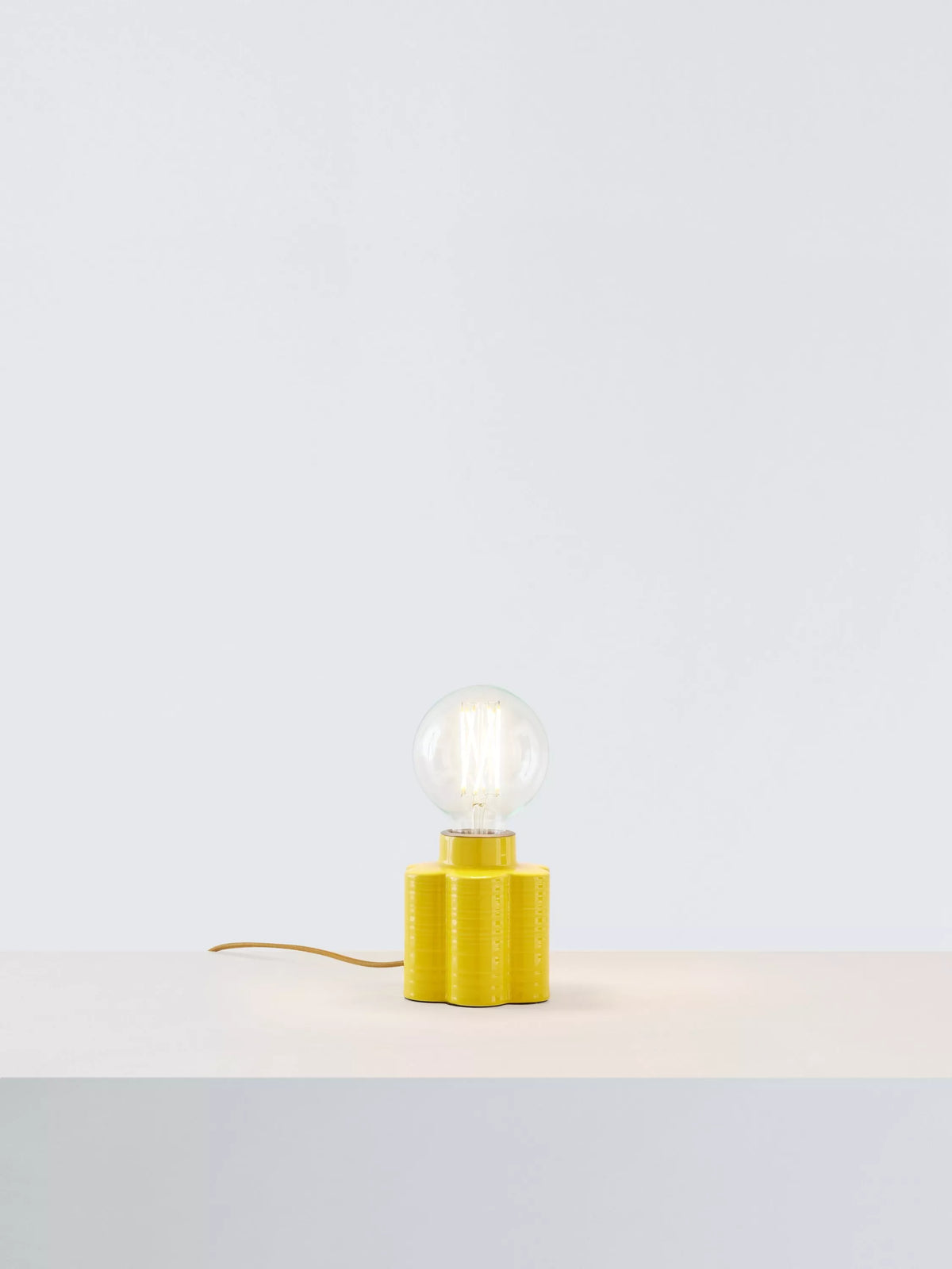 Orla Kiely ceramic table lamp with floral print (British brand)