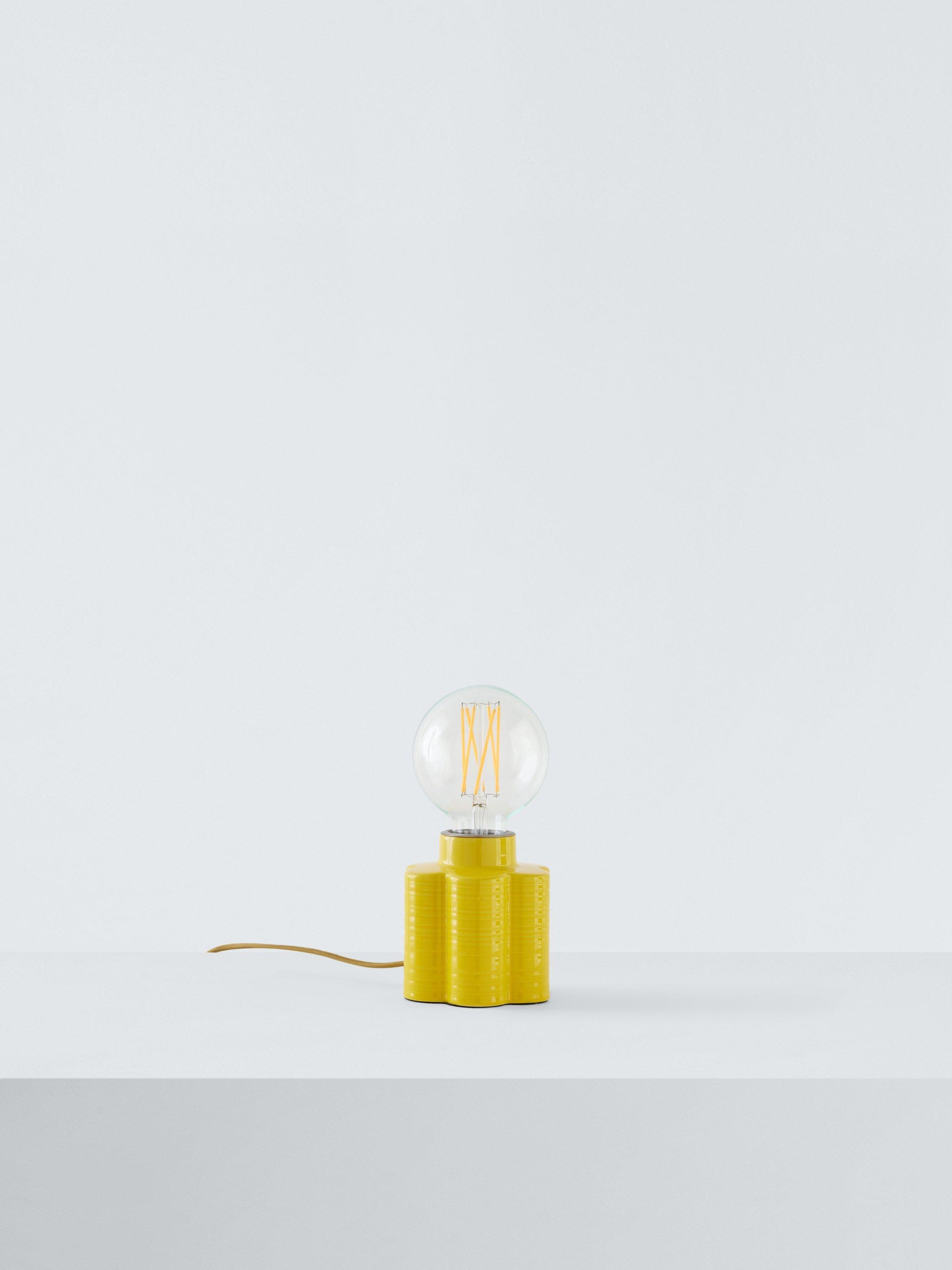 Orla Kiely ceramic table lamp with floral print (British brand)