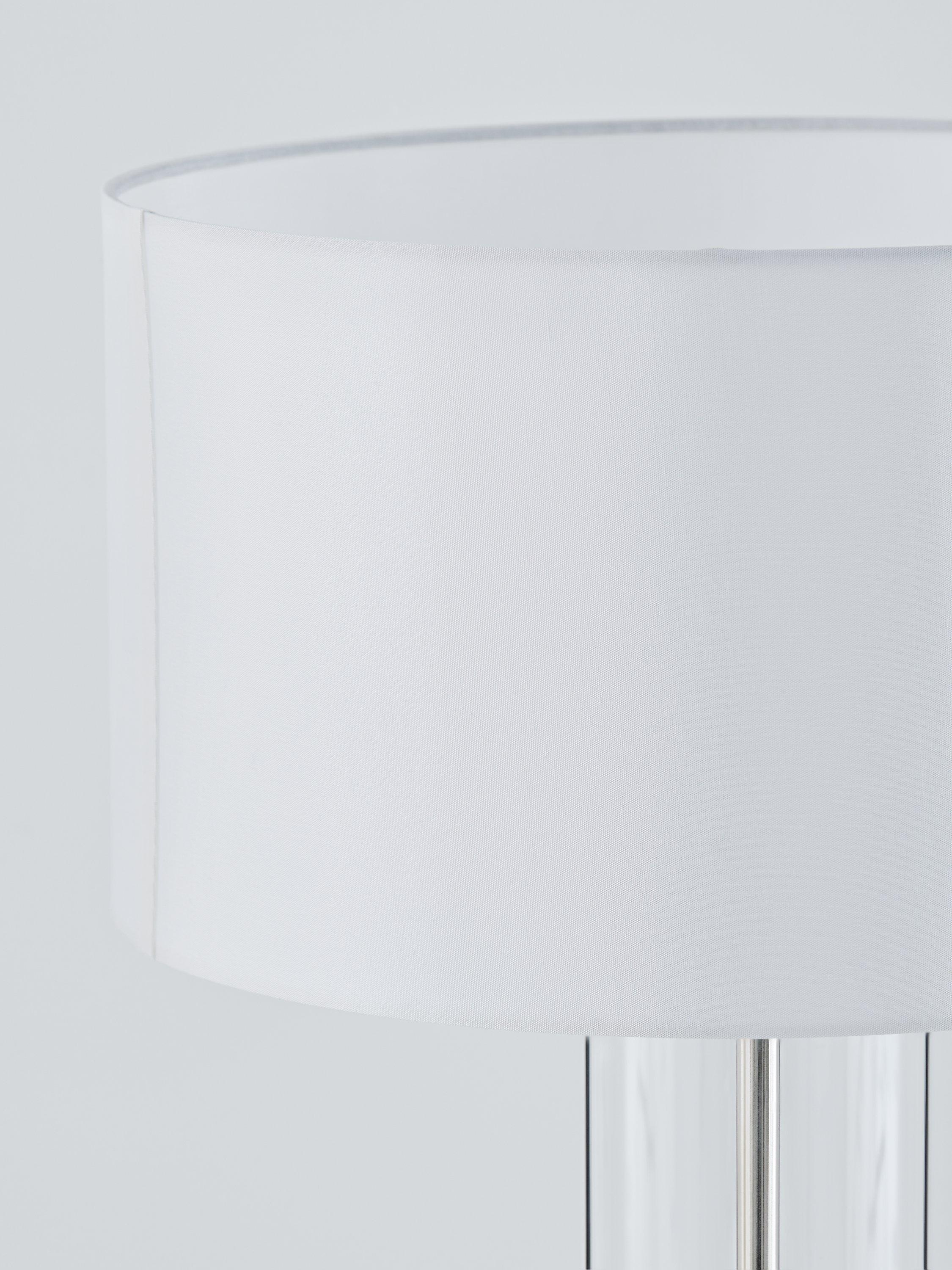 Bay Lighting Grace touch table lamp glass base fabric shade 57cm, imported from the UK