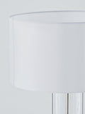 Bay Lighting Grace touch table lamp glass base fabric shade 57cm, imported from the UK