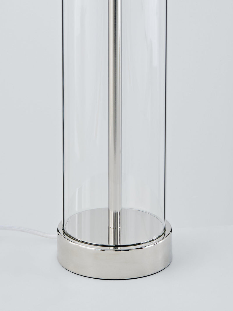 Bay Lighting Grace touch table lamp glass base fabric shade 57cm, imported from the UK