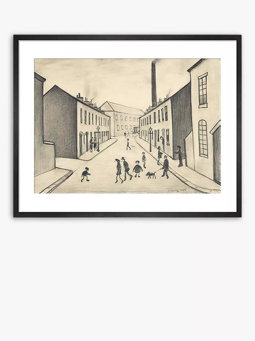 John Lewis Lowry framed print North James Henry Street 42x52cm (British brand)