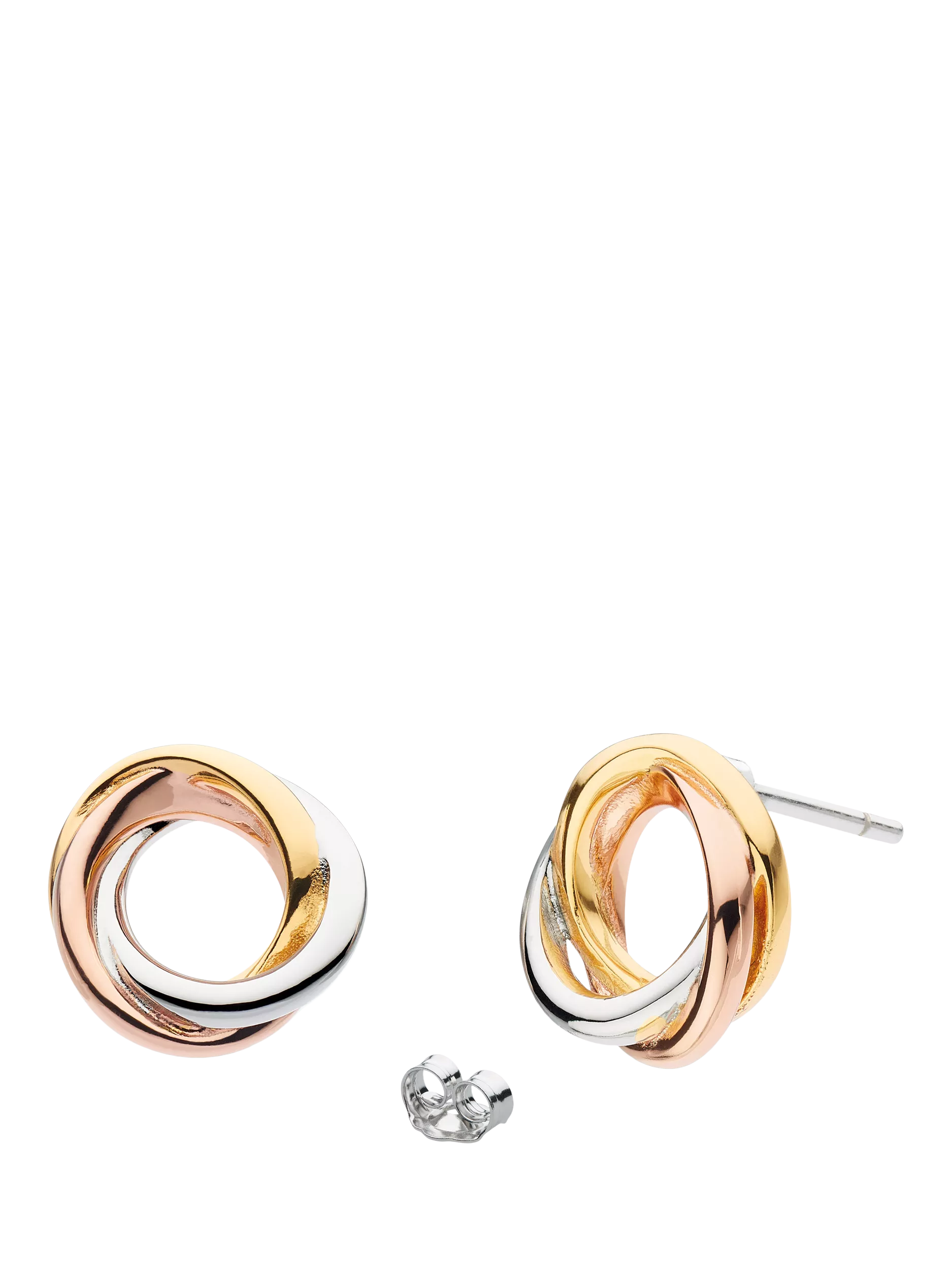 Kit Heath Bevel Cirque trilogy stud earrings multi, UK version
