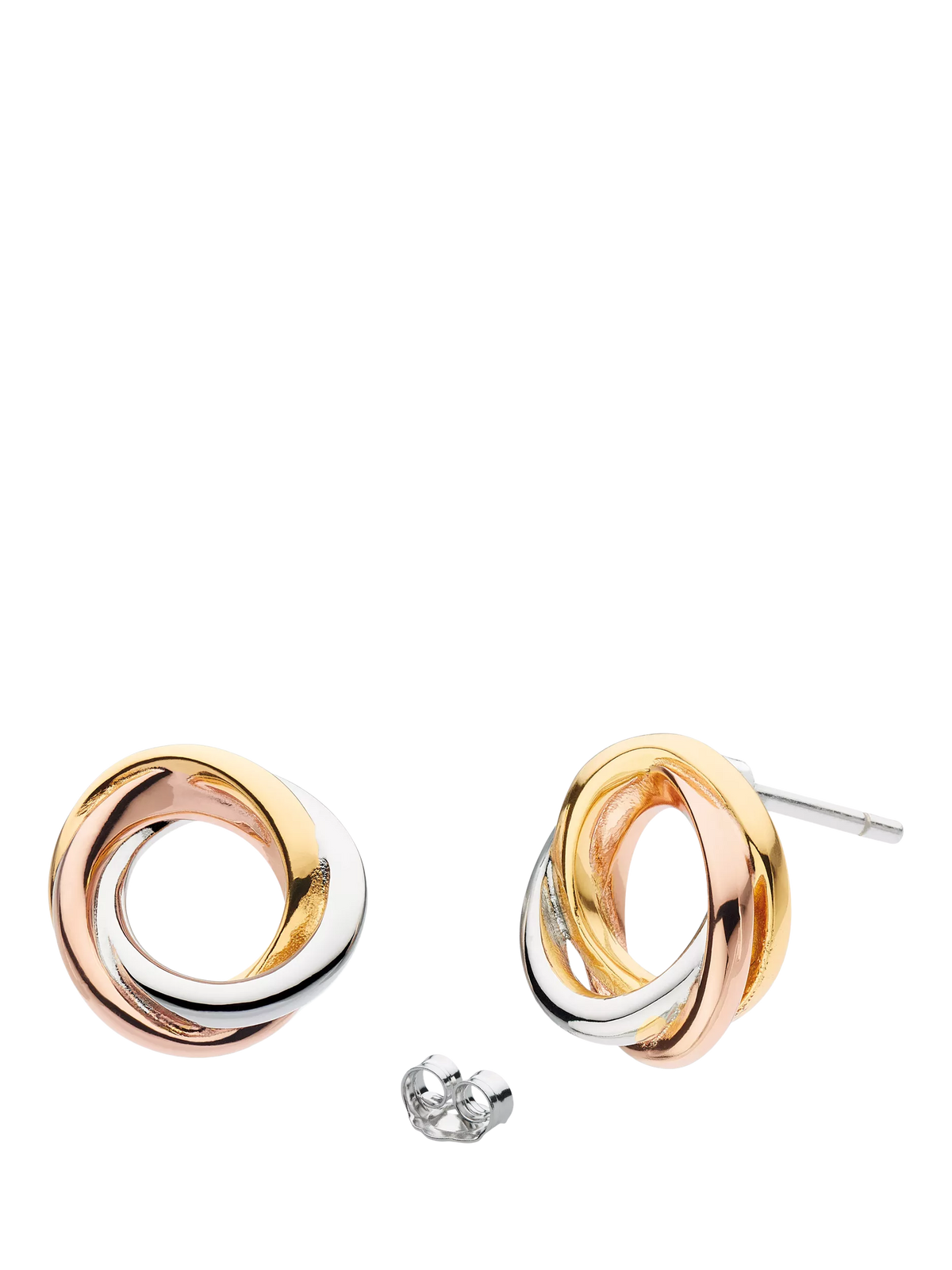 Kit Heath Bevel Cirque trilogy stud earrings multi, UK version