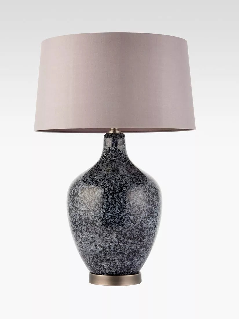 Bay Lighting Esma glass table lamp grey - British product