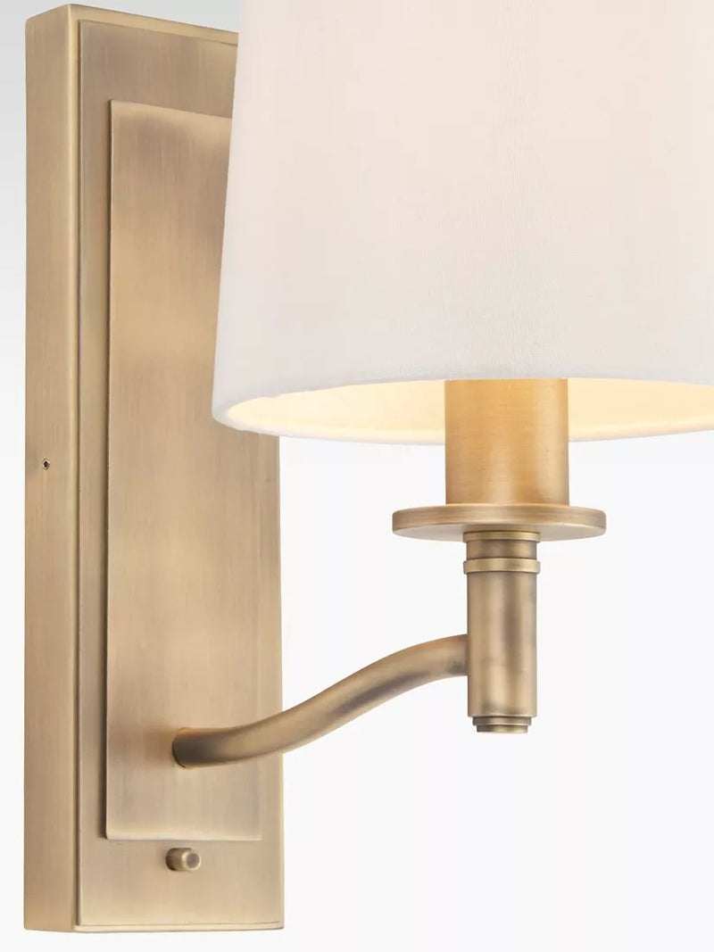 Bay Lighting Eleanor wall light antique brass - British product