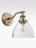 Bay Lighting Carter wall light in antique brass finish (British brand)