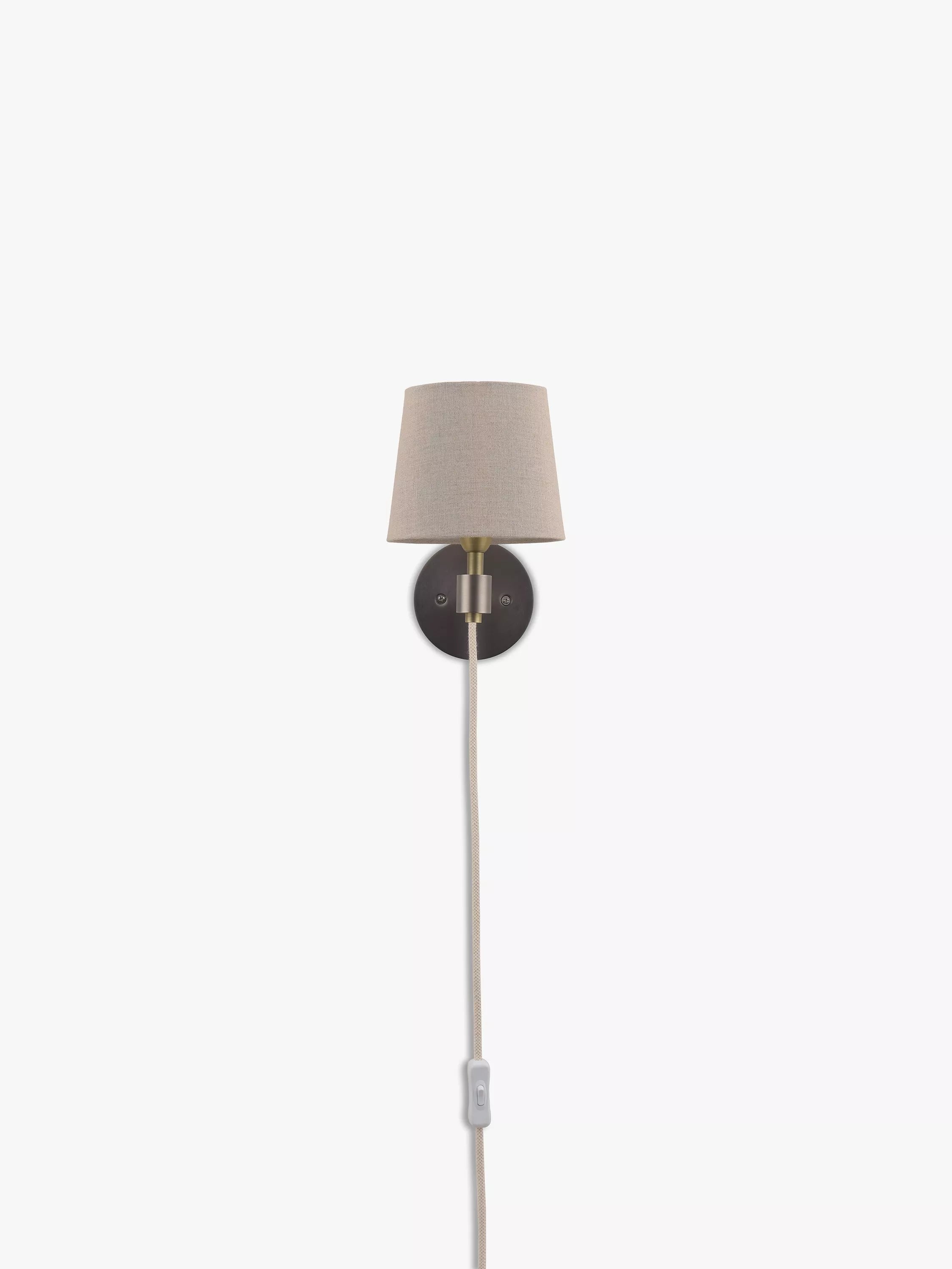 John Lewis Ansel antique pewter wall light - British product